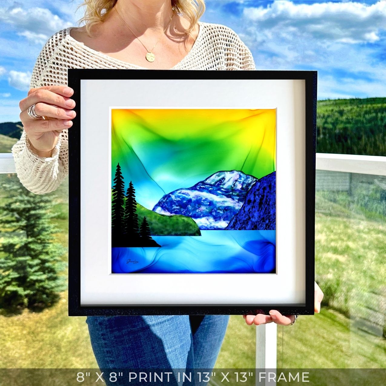 Mount Edith Cavell - Guardian of Jasper National Park - Fire Art Print