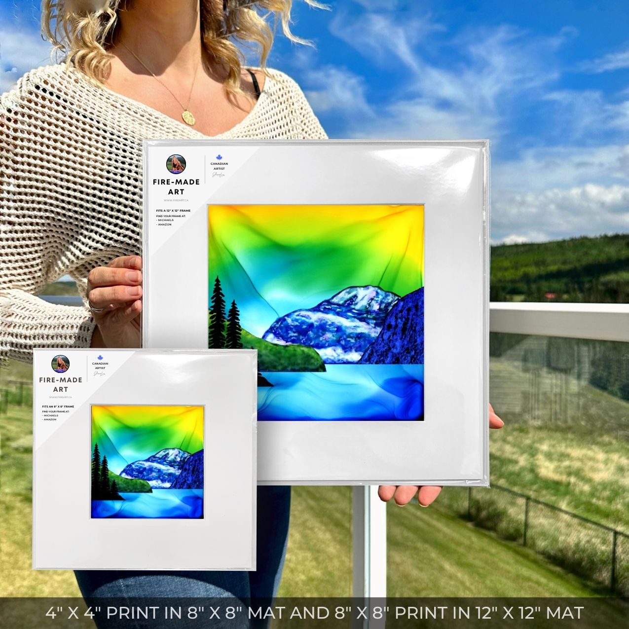Mount Edith Cavell - Guardian of Jasper National Park - Fire Art Print
