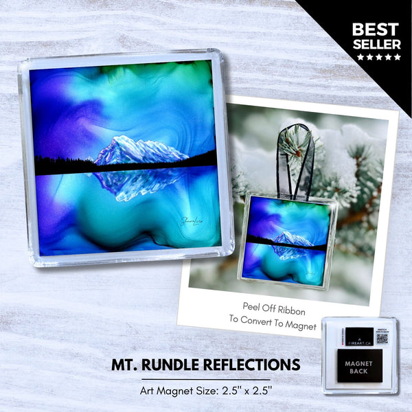 Mount Rundle Reflections 2-In-1 Ornament & Magnet - Wholesale