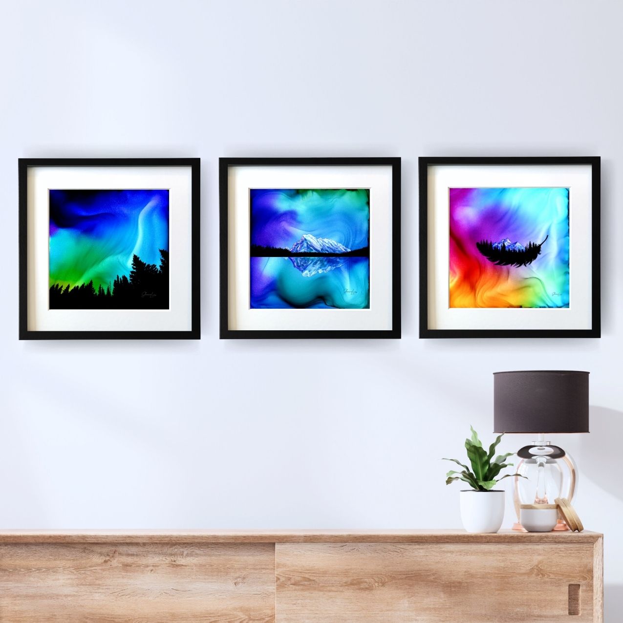 Mount Rundle Reflections - Banff National Park - Fire Art Print