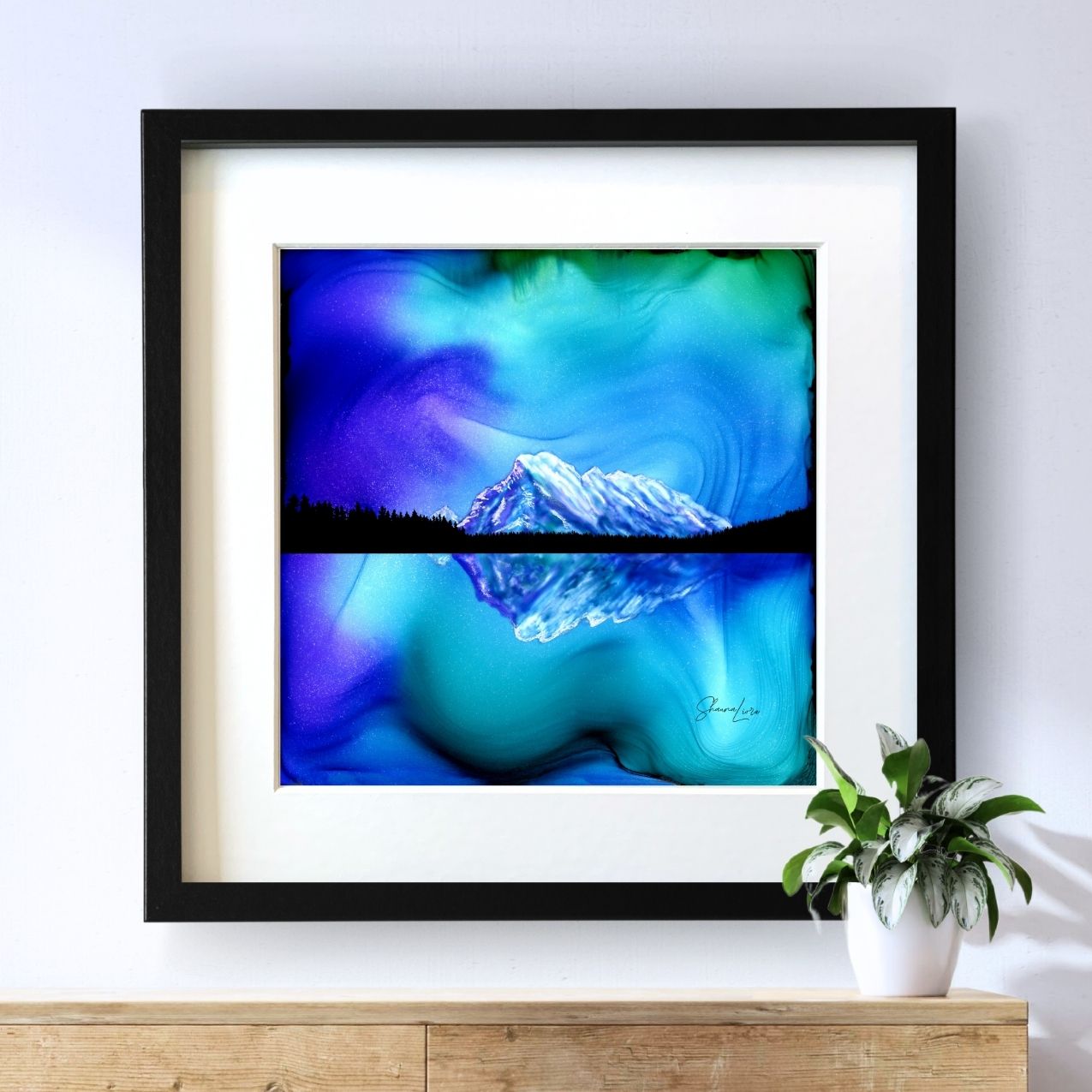 Mount Rundle Reflections - Banff National Park - Fire Art Print