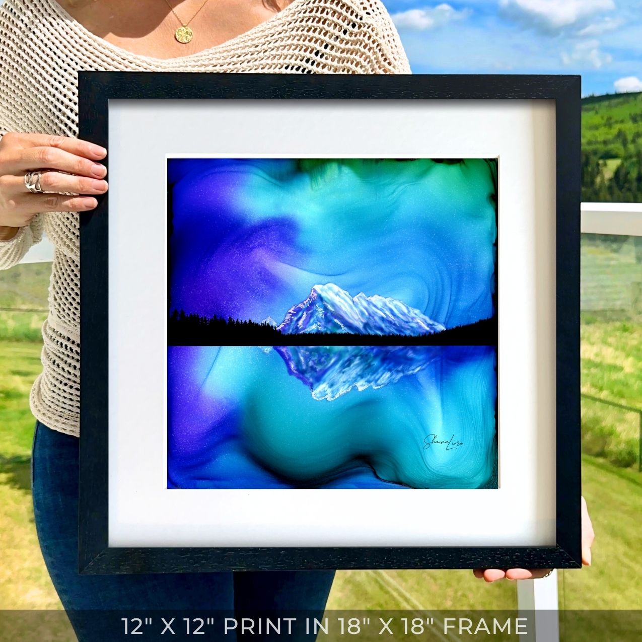 Mount Rundle Reflections - Banff National Park - Fire Art Print