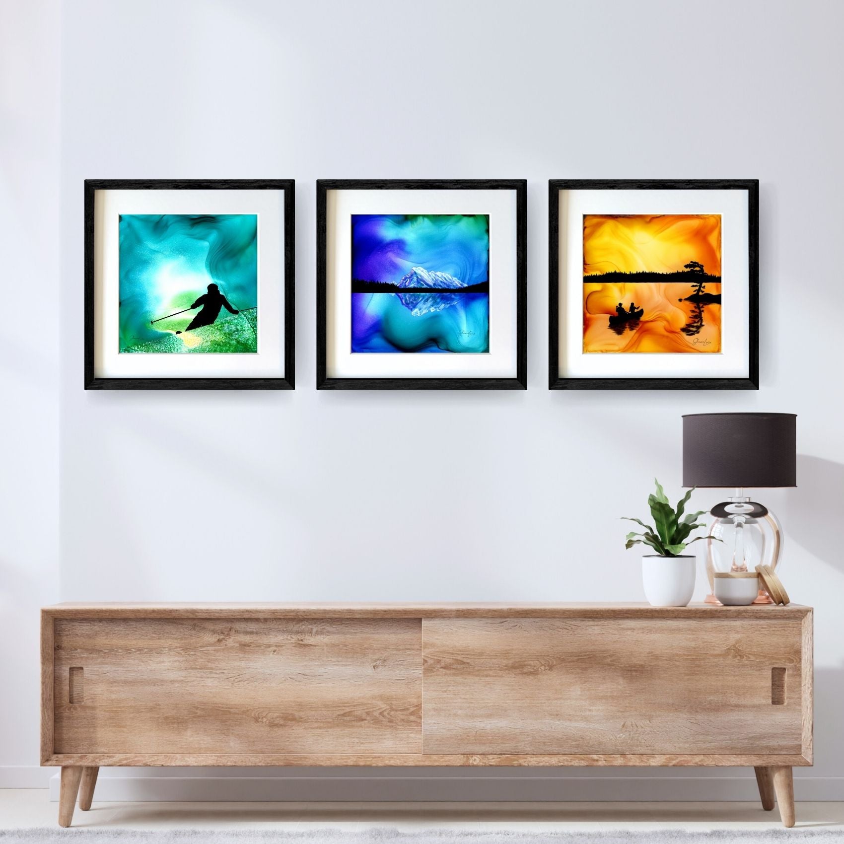 Mount Rundle Reflections - Banff National Park - Fire Made Art Print