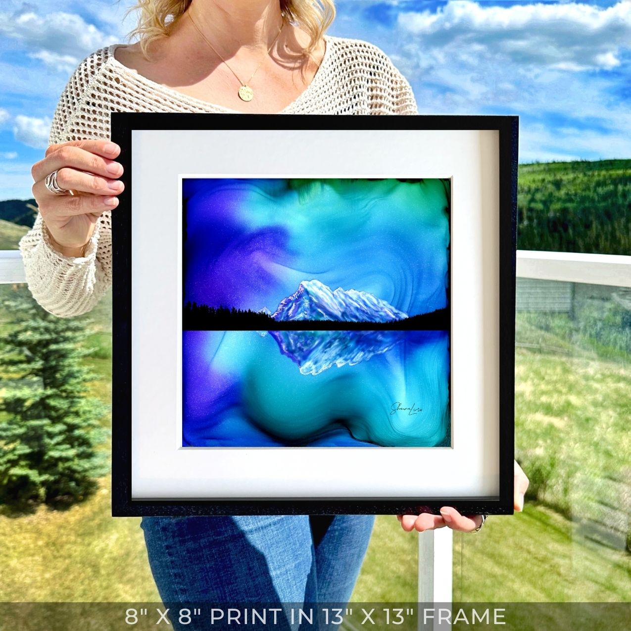 Mount Rundle Reflections - Banff National Park - Fire Art Print