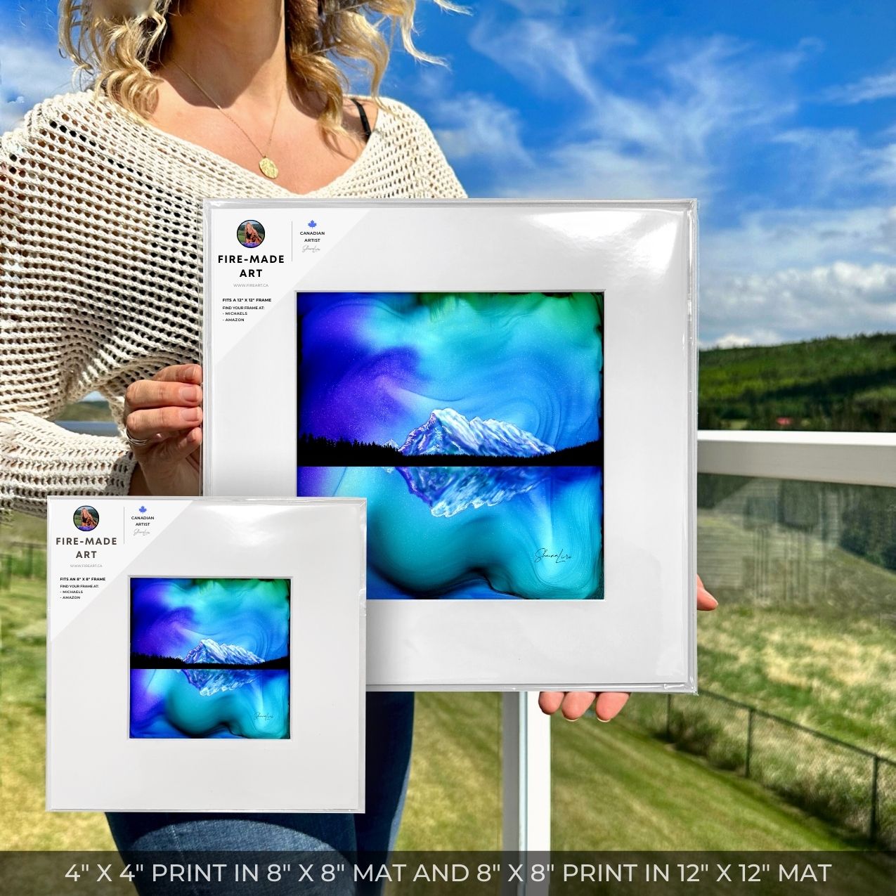 Mount Rundle Reflections - Banff National Park - Fire Art Print
