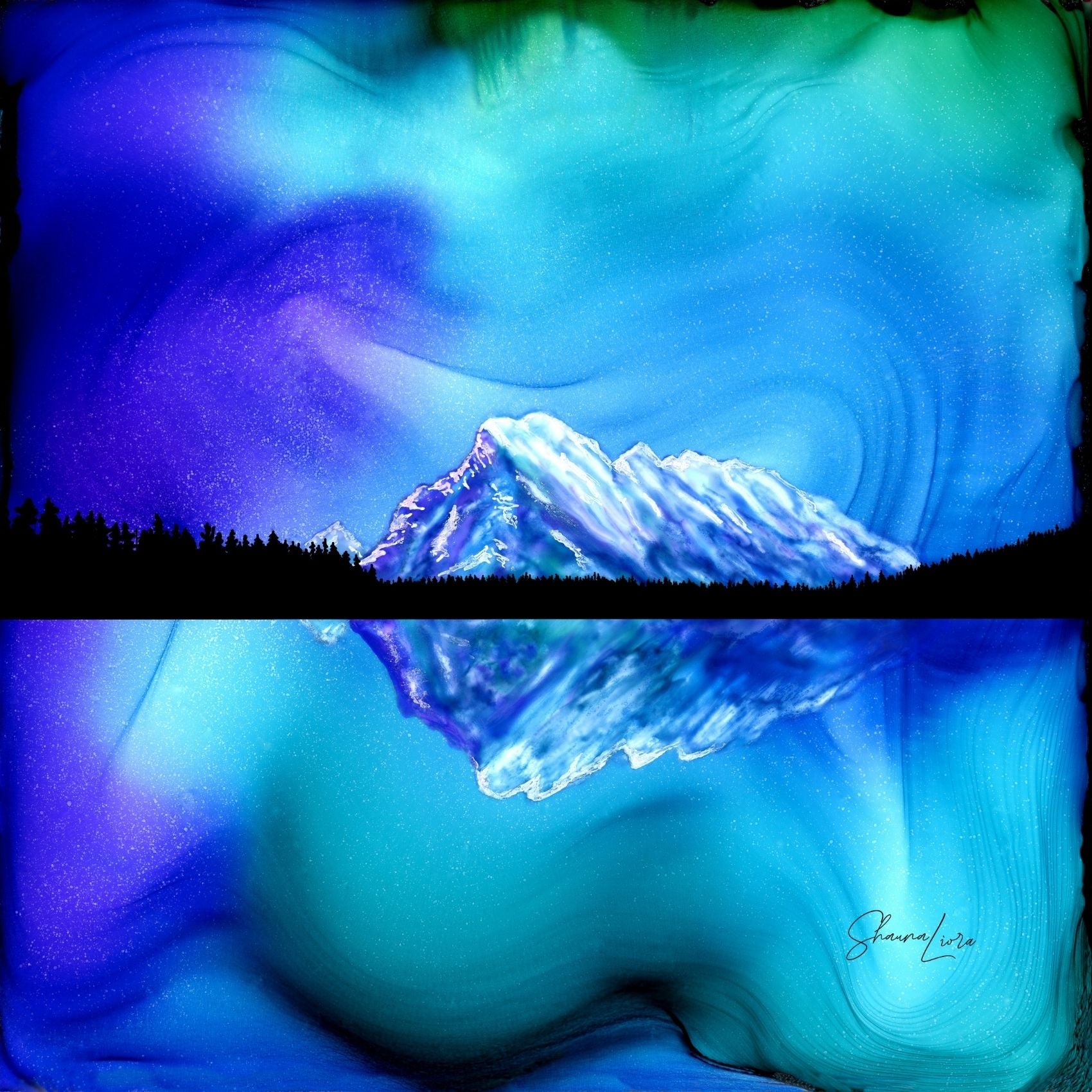 Mount Rundle Reflections - Banff National Park - Fire Made Art Print