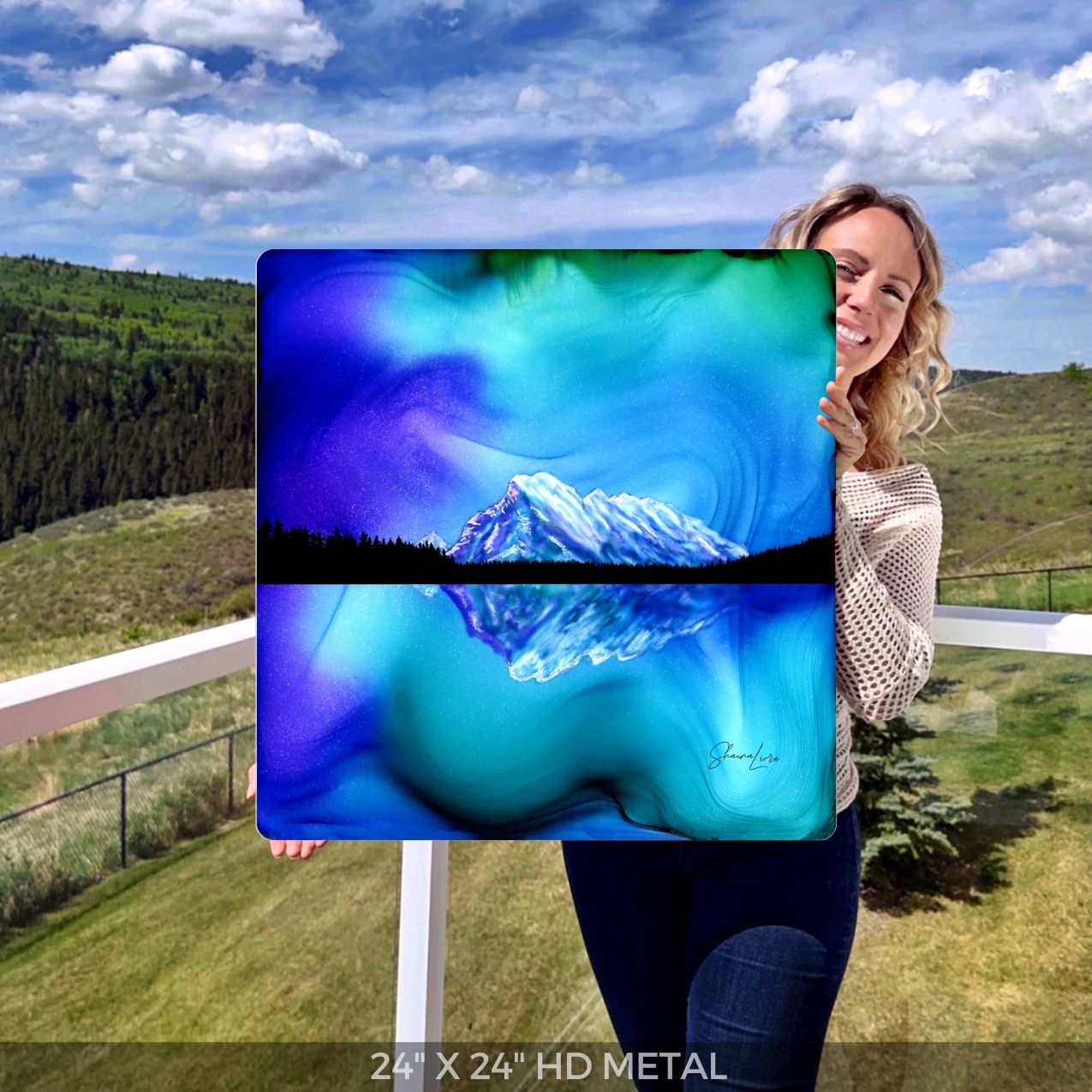 Mount Rundle Reflections - Banff National Park - Fire Art Print