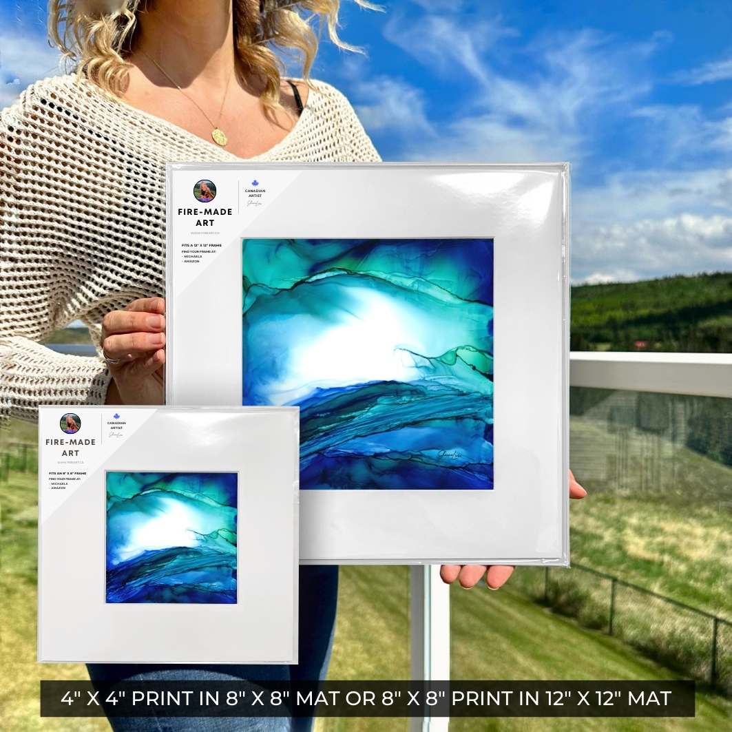 Ocean Of Joy - Fire Art Print