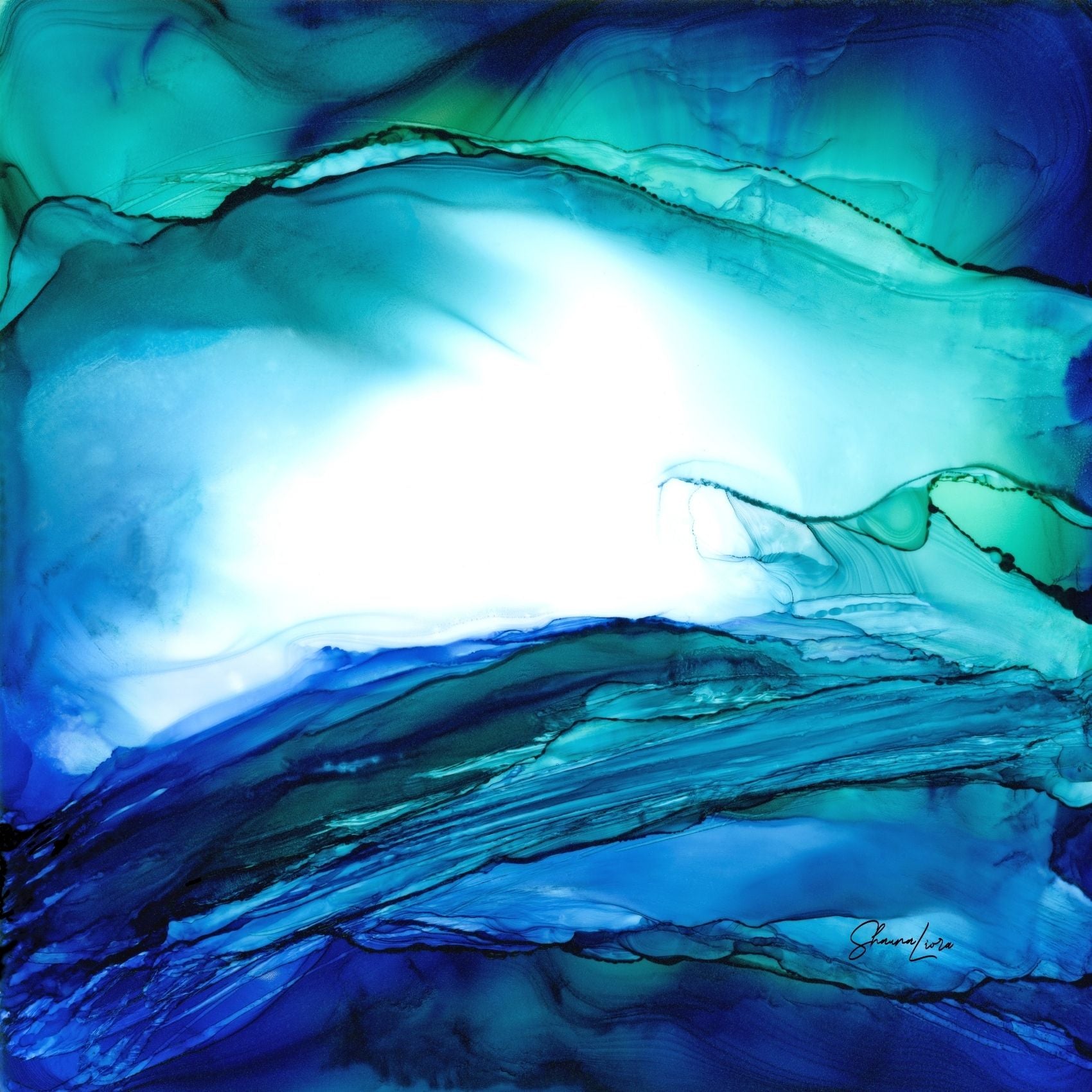 Ocean Of Joy - Fire Made Art Print