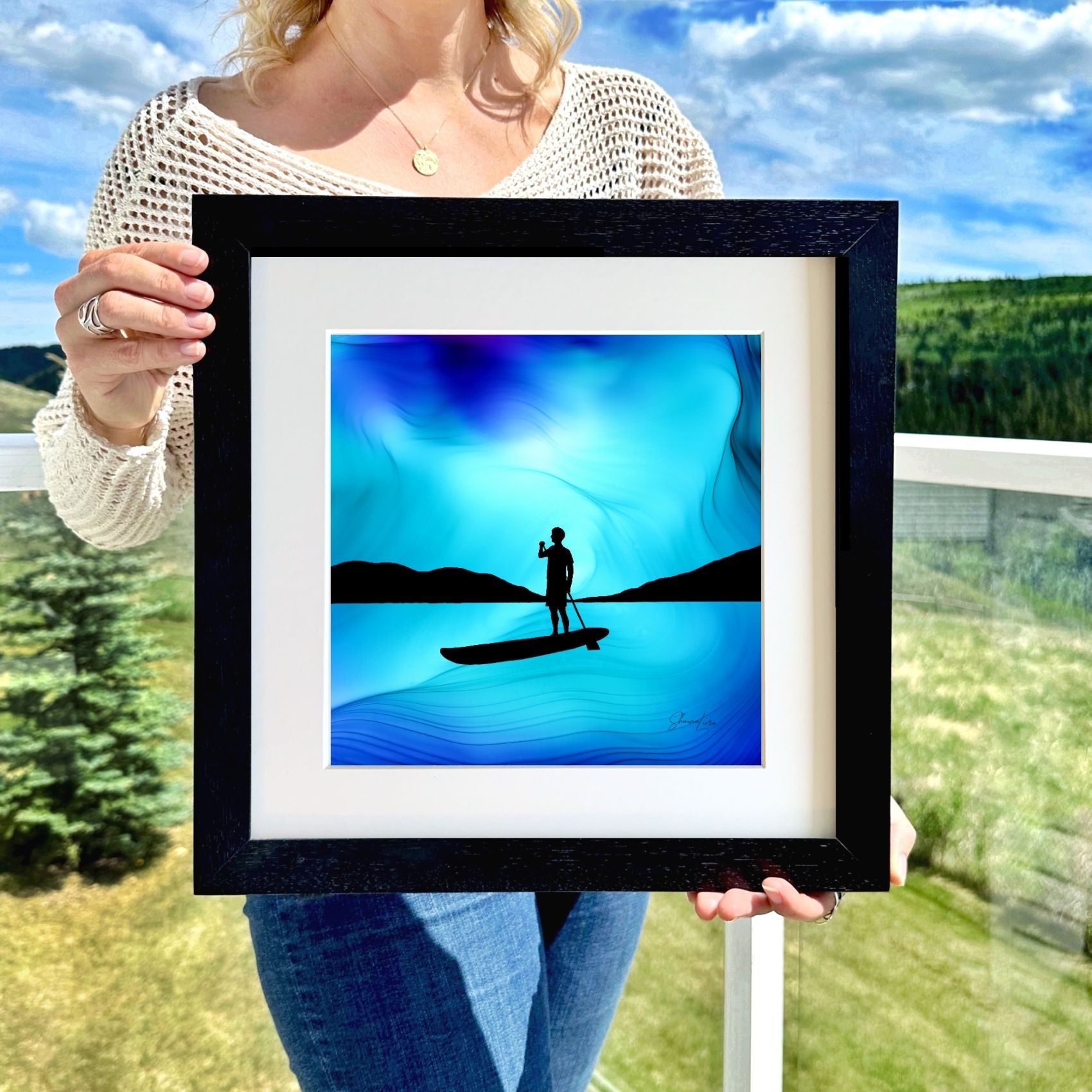 Over The Waters - Fire Made Art Print
