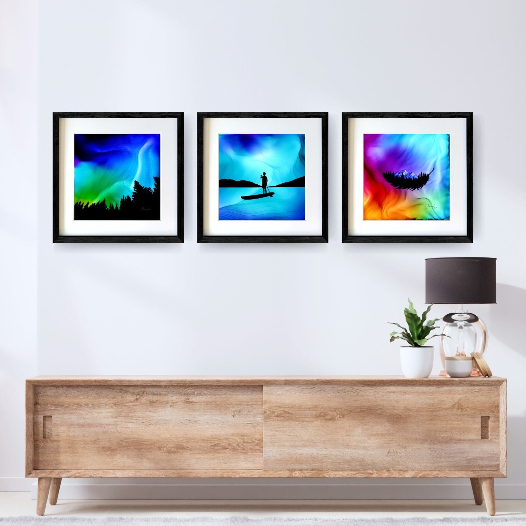 Over The Waters - Fire Made Art Print