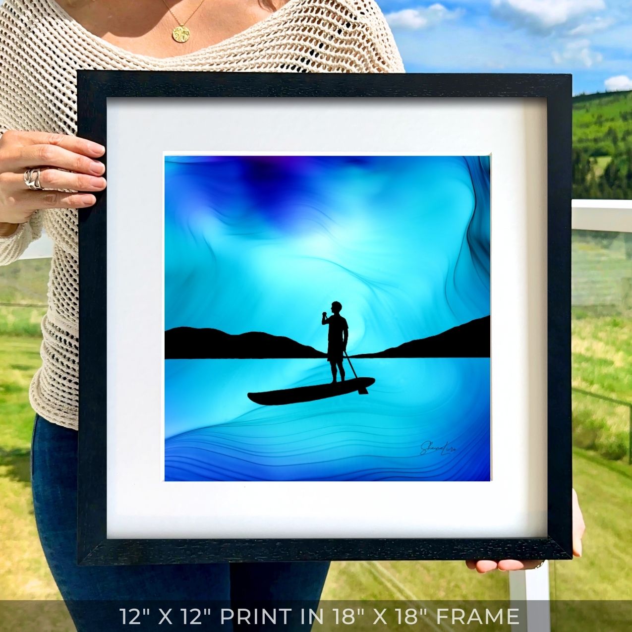 Over The Waters - Fire  Art Print