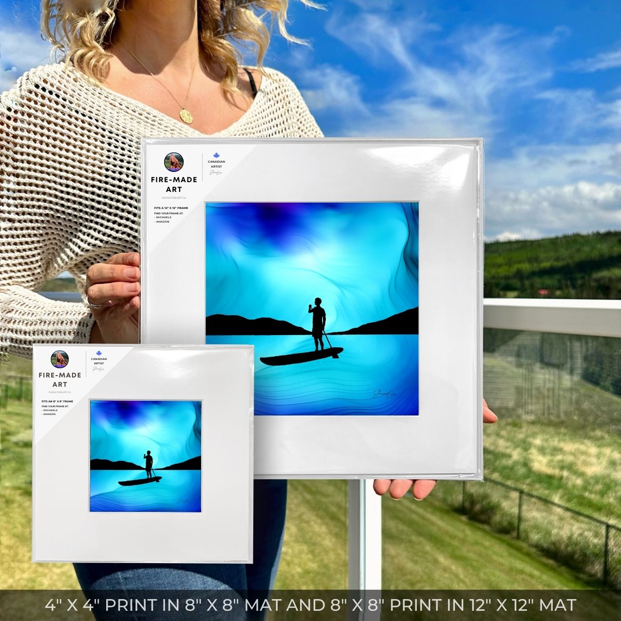 Over The Waters - Fire  Art Print