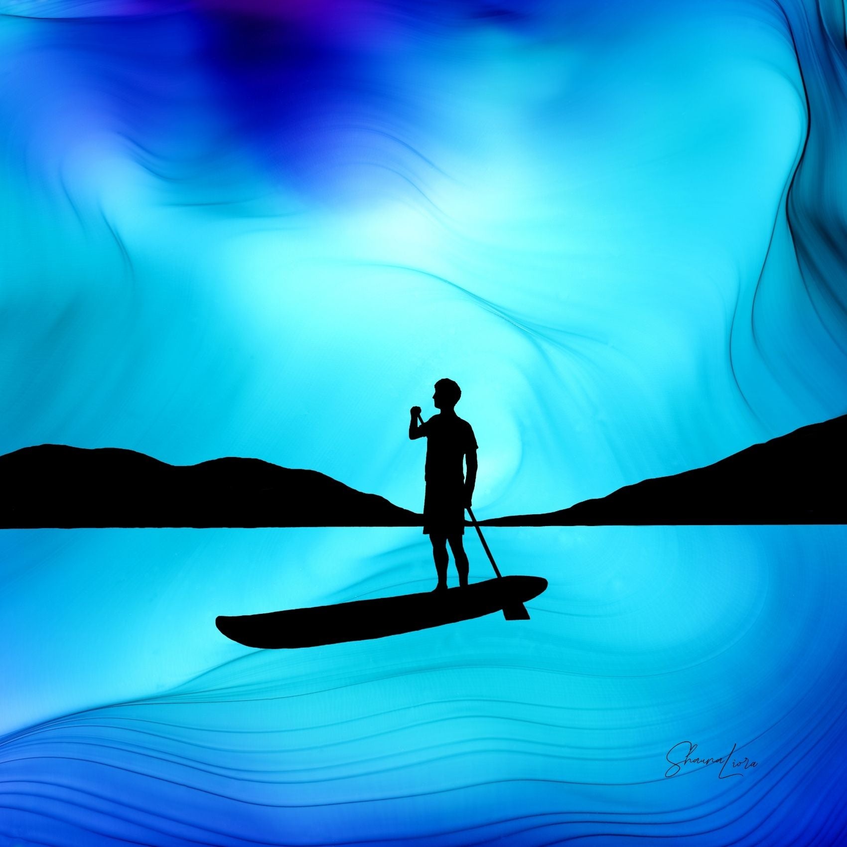 Over The Waters - Fire Made Art Print