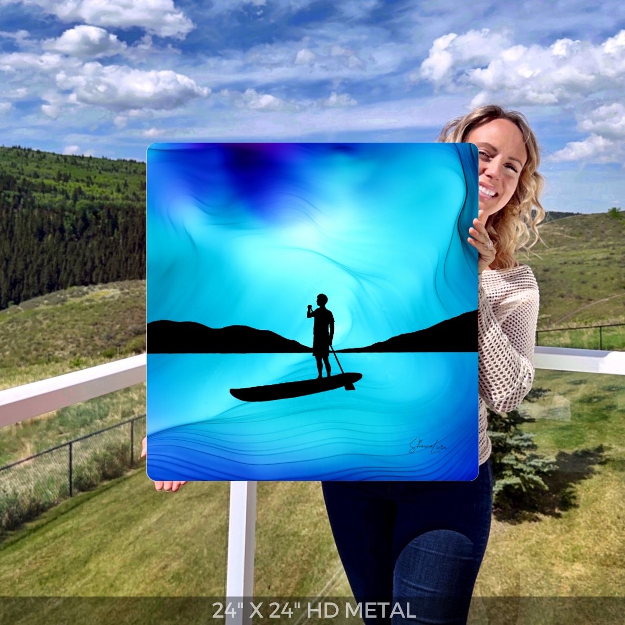 Over The Waters - Fire  Art Print