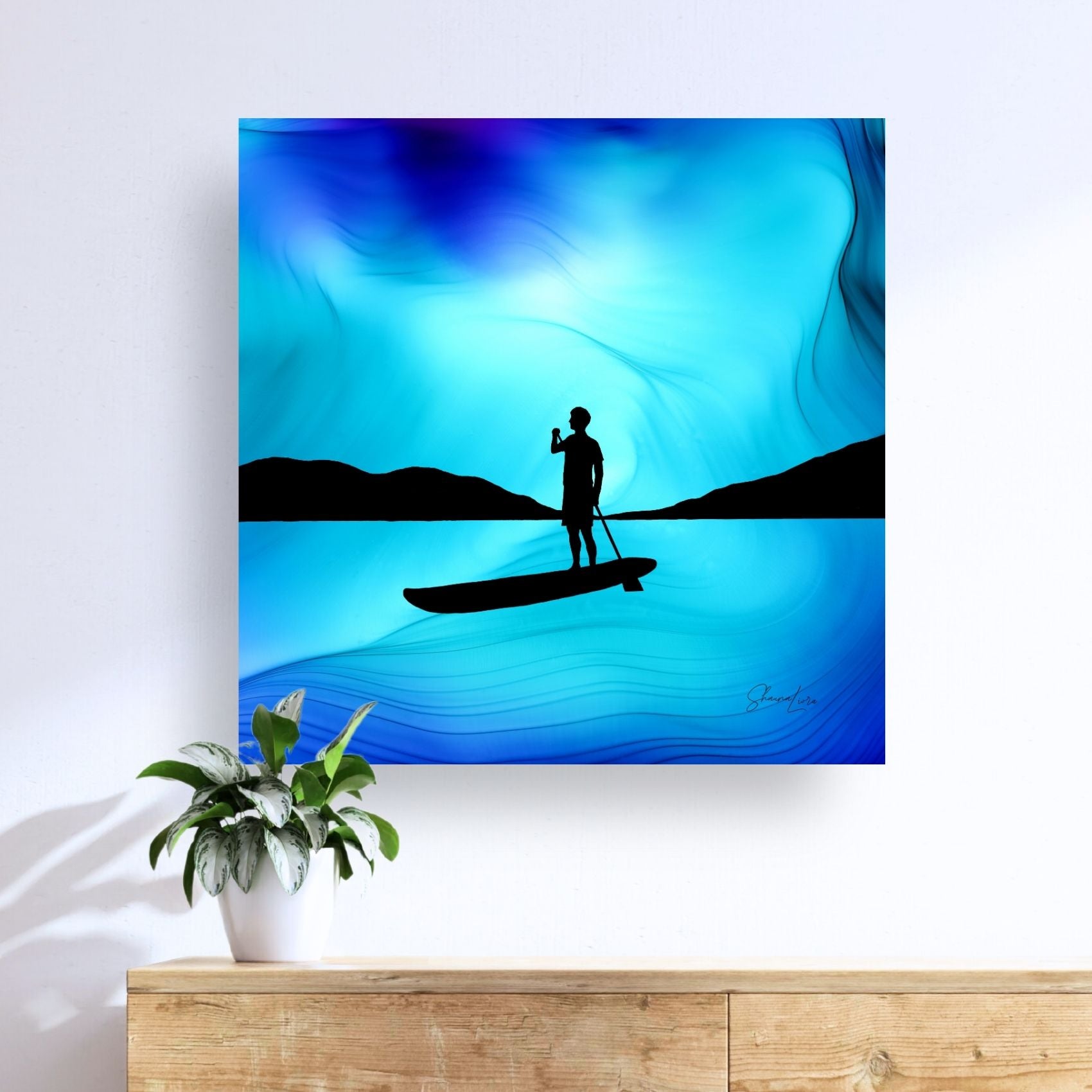 Over The Waters - Fire Made Art Print