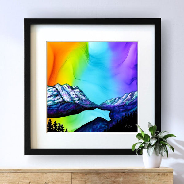 Peyto Lake: Reflections of Joy - Fire Art Print