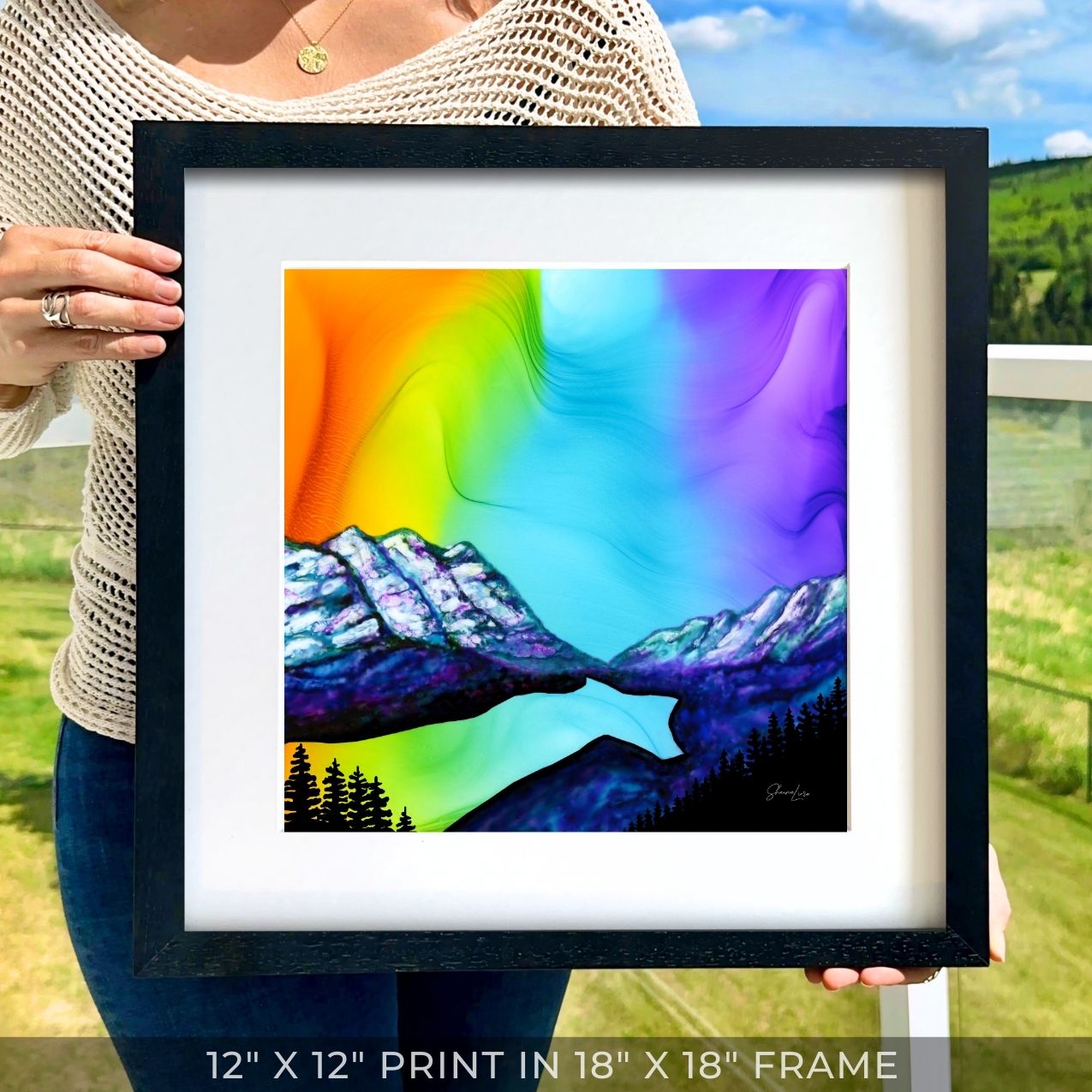 Peyto Lake: Reflections of Joy - Fire Art Print