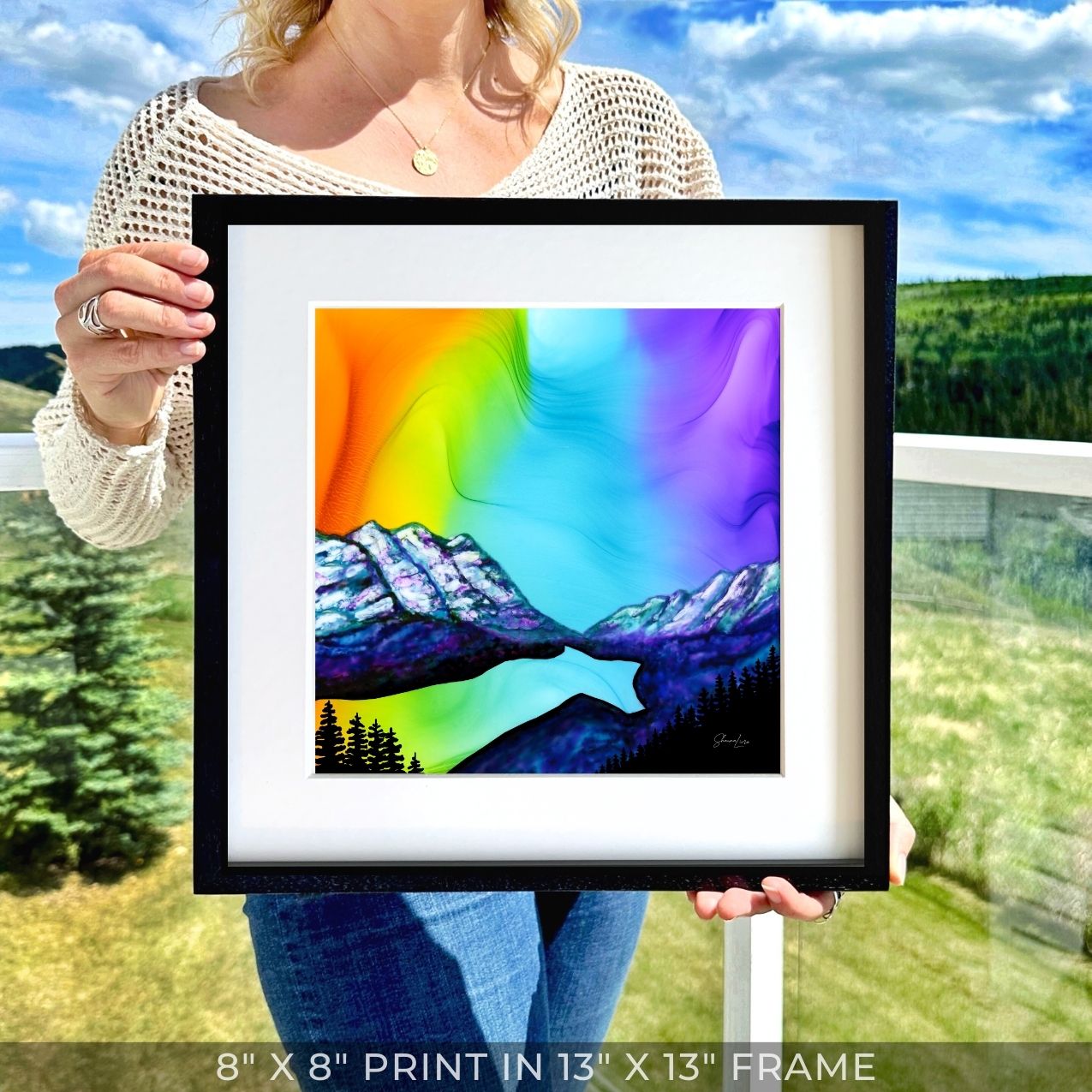 Peyto Lake: Reflections of Joy - Fire Art Print