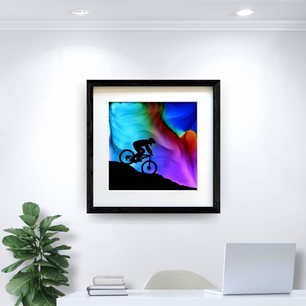Riding The Edge - Fire Art Print