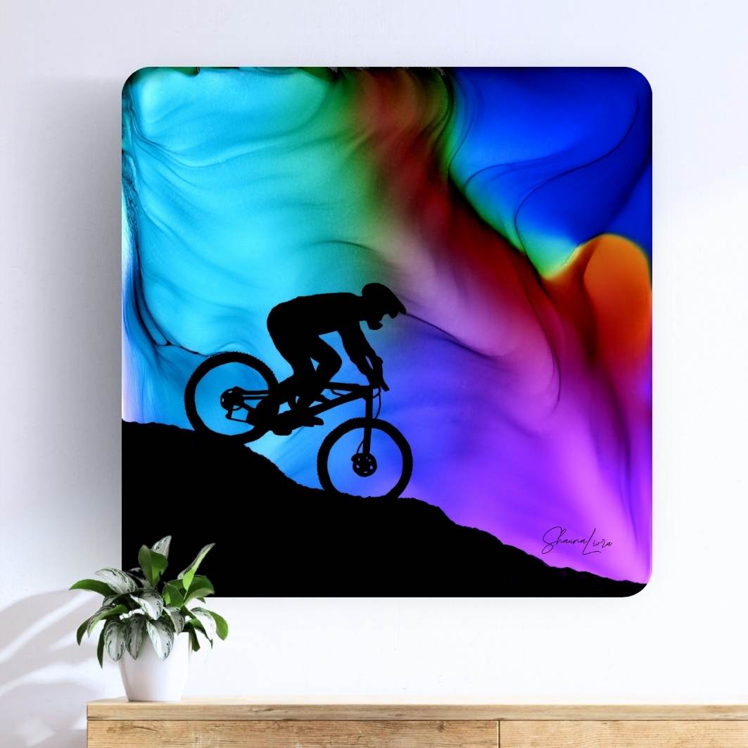 Riding The Edge - Fire Art Print