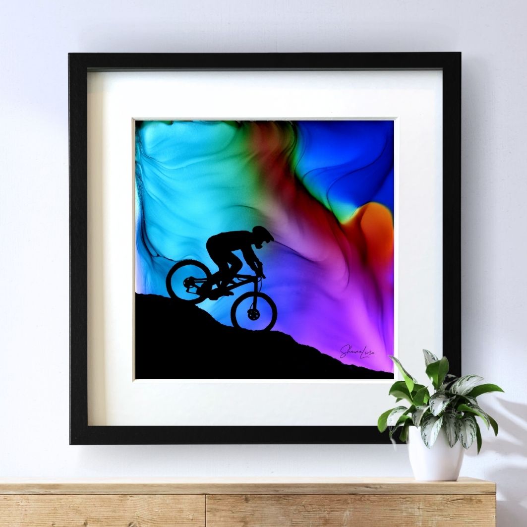 Riding The Edge - Fire Art Print