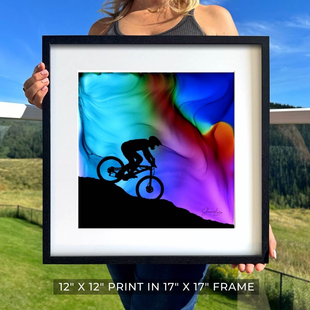 Riding The Edge - Fire Art Print