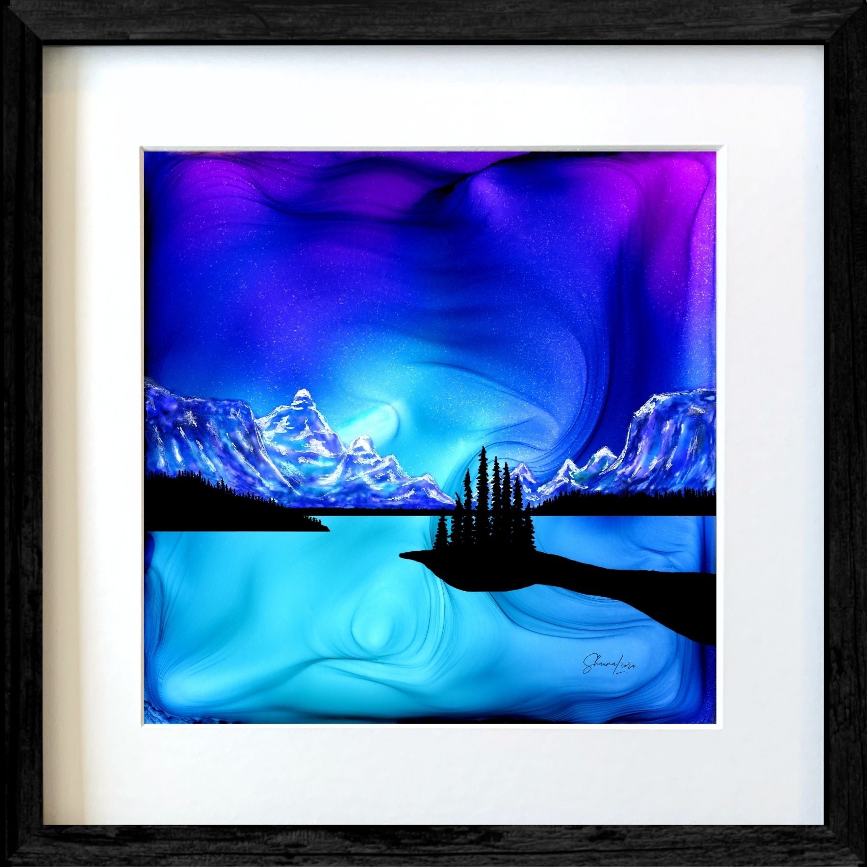 Spirit Island - Jasper National Park - Fire Made Art Print