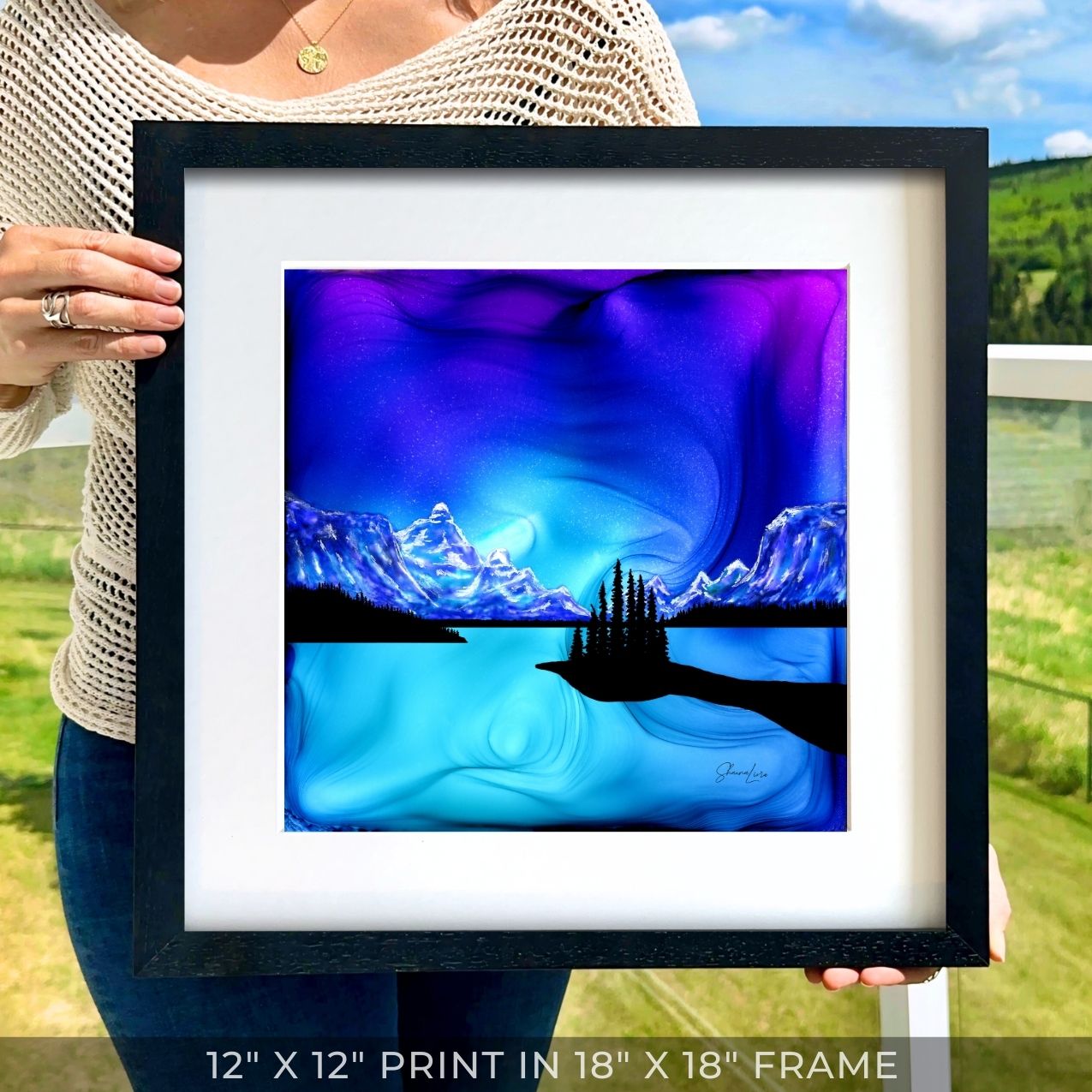 Spirit Island - Jasper National Park - Fire Art Print