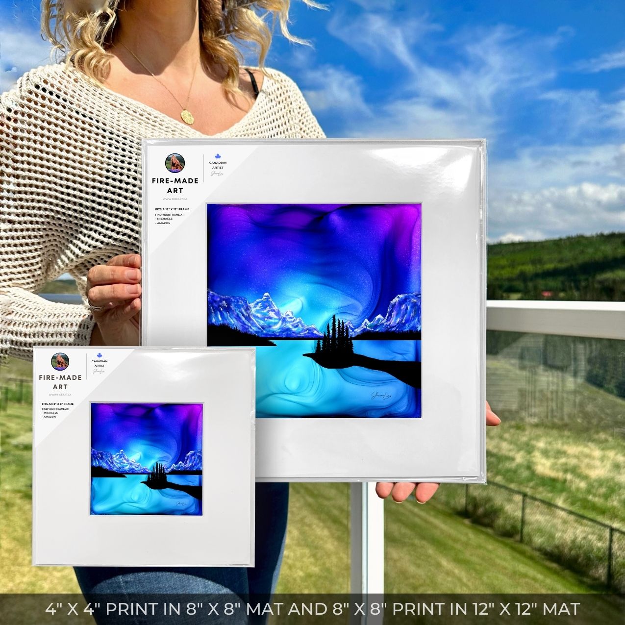 Spirit Island - Jasper National Park - Fire Art Print