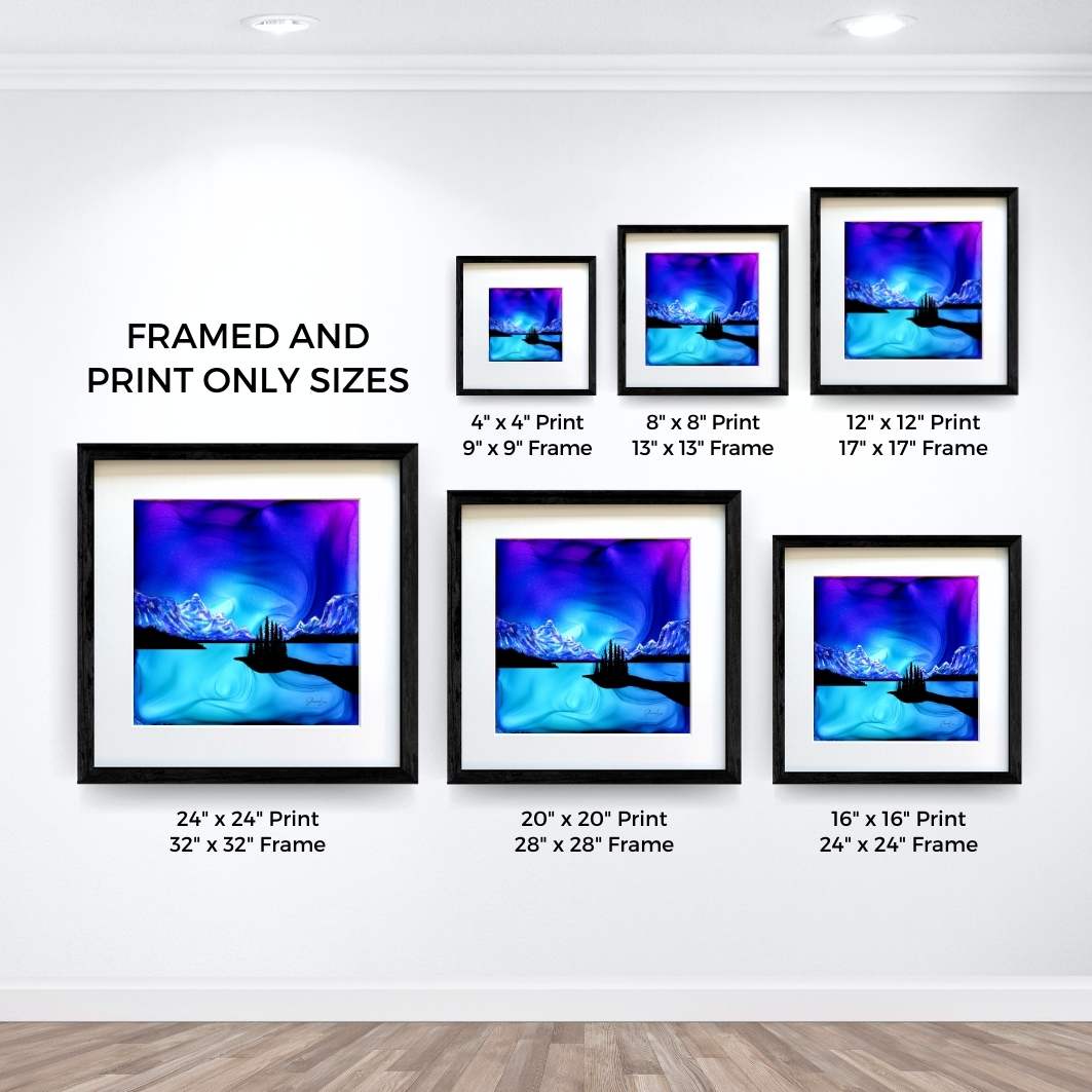 Spirit Island - Jasper National Park - Fire Art Print