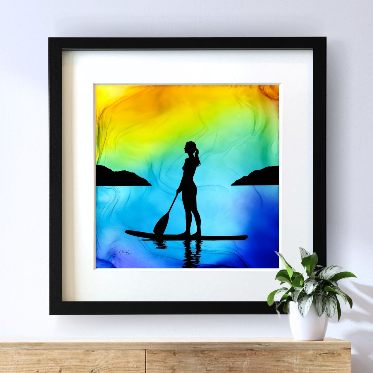 Sun-Kissed Serenity - Fire Art Print