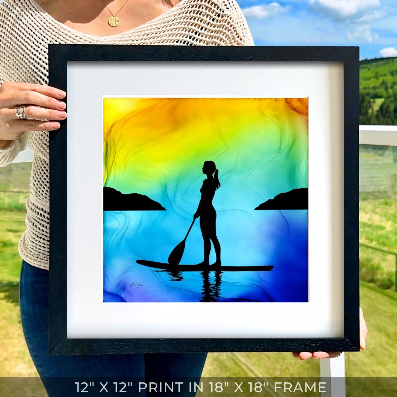 Sun-Kissed Serenity - Fire Art Print