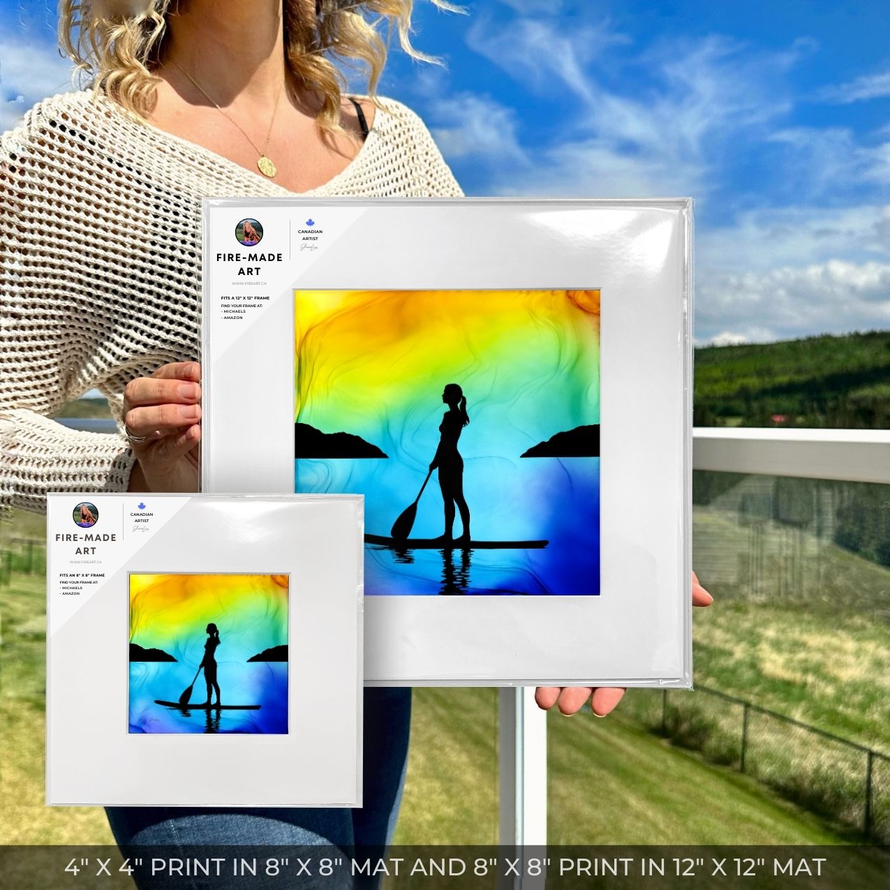 Sun-Kissed Serenity - Fire Art Print