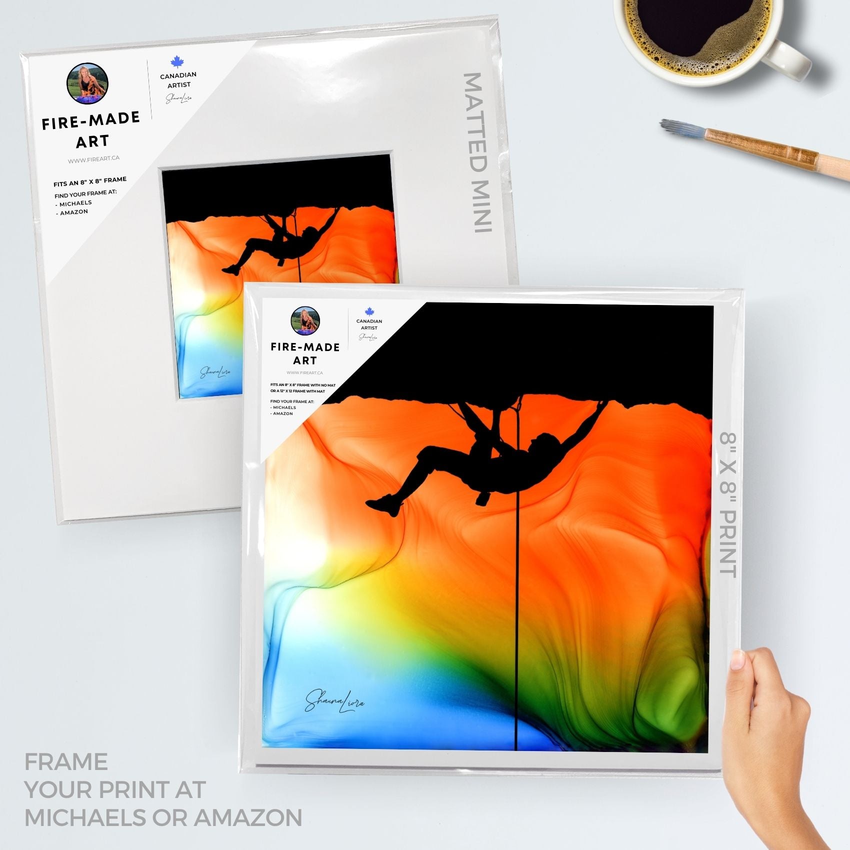 Suspended In Light - Fire Made Art Print