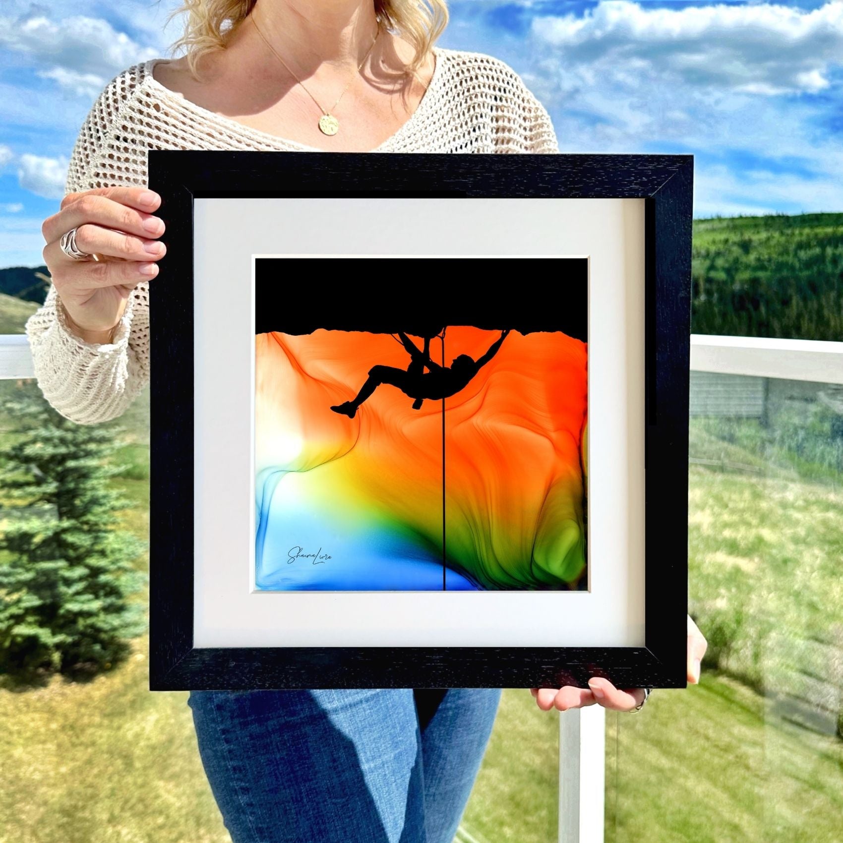 Suspended In Light - Fire Made Art Print