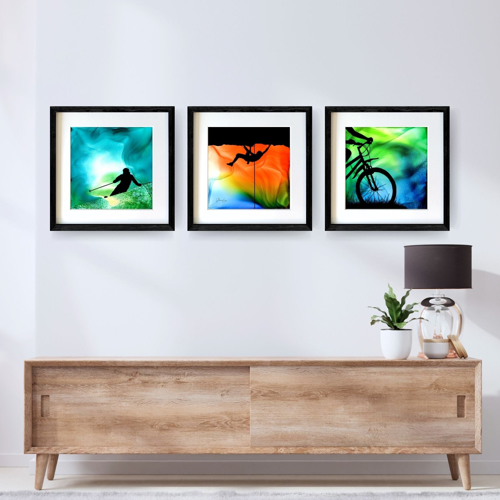 Suspended In Light - Fire Made Art Print