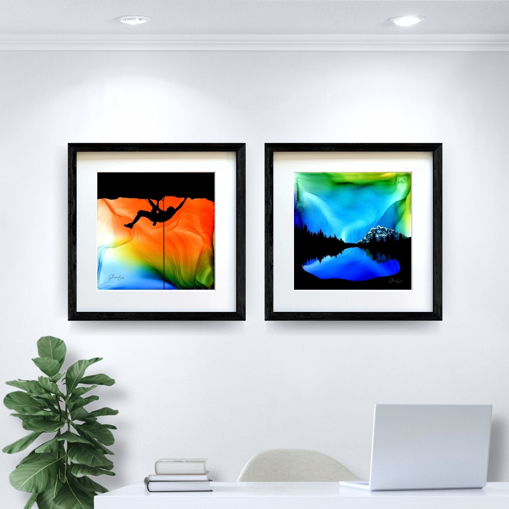 Suspended In Light - Fire Made Art Print