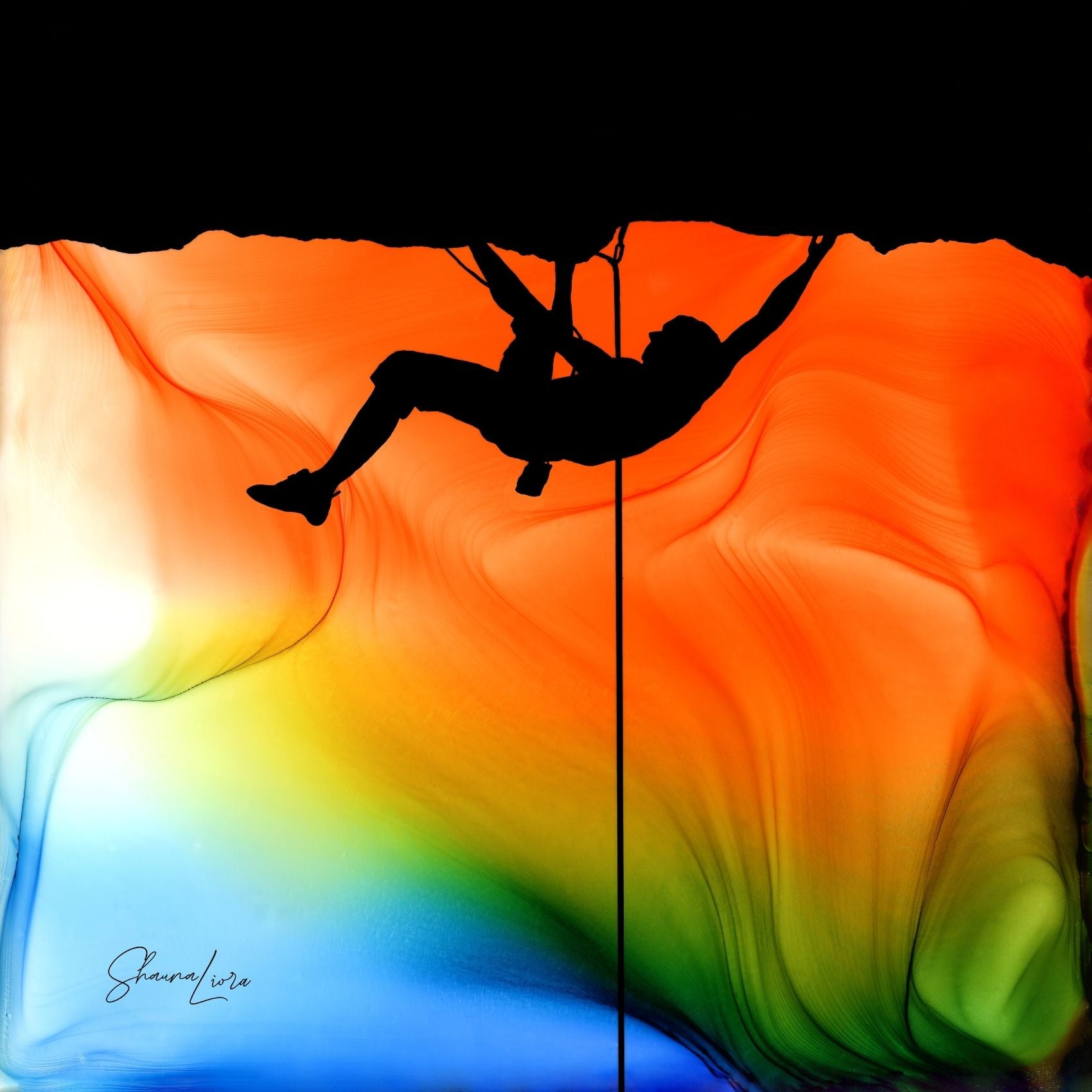 Suspended In Light - Fire Made Art Print