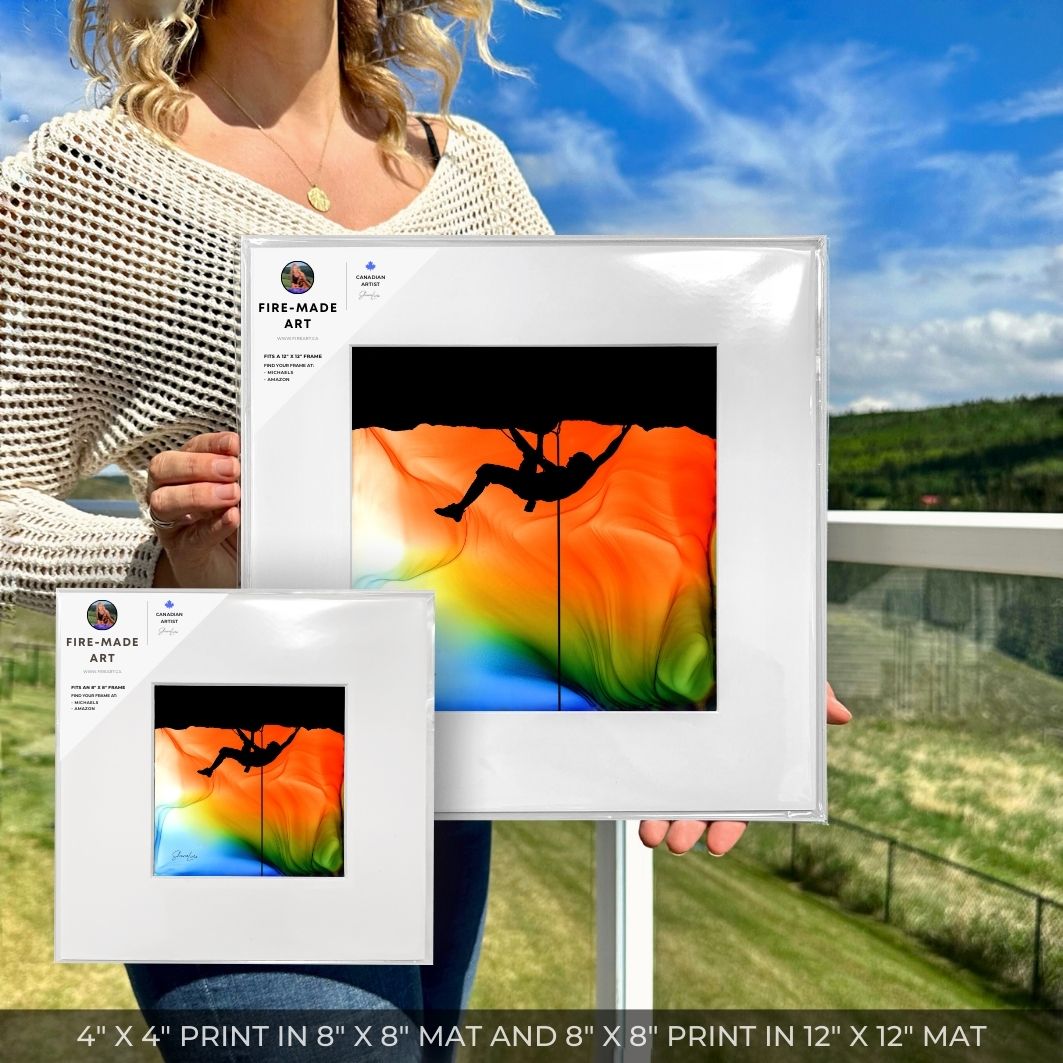 Suspended In Light - Fire Art Print