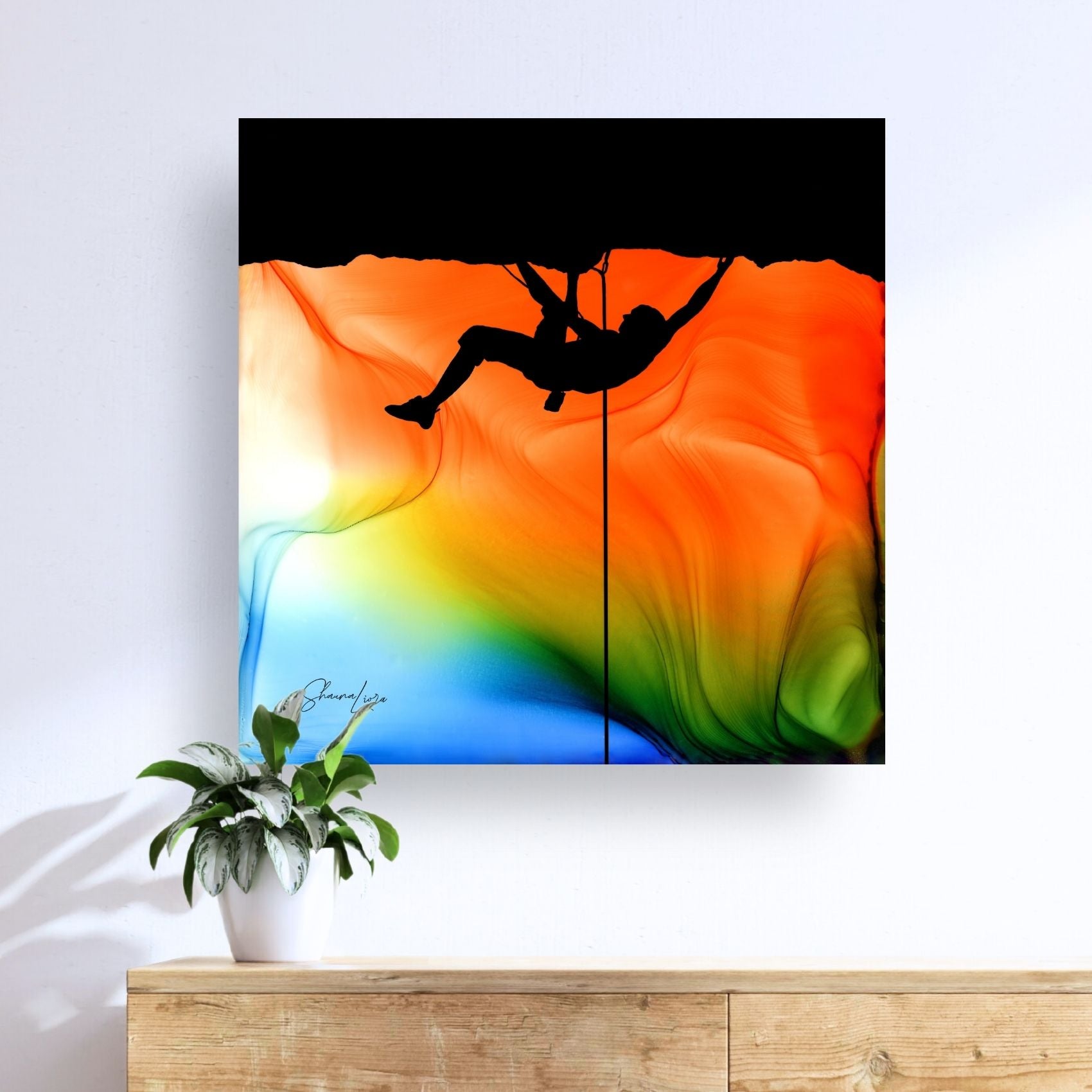 Suspended In Light - Fire Made Art Print