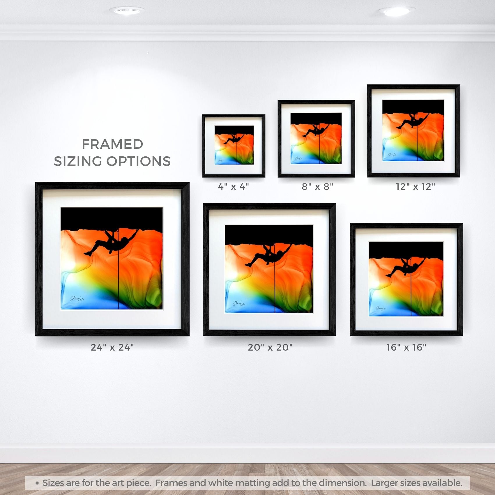 Suspended In Light - Fire Made Art Print