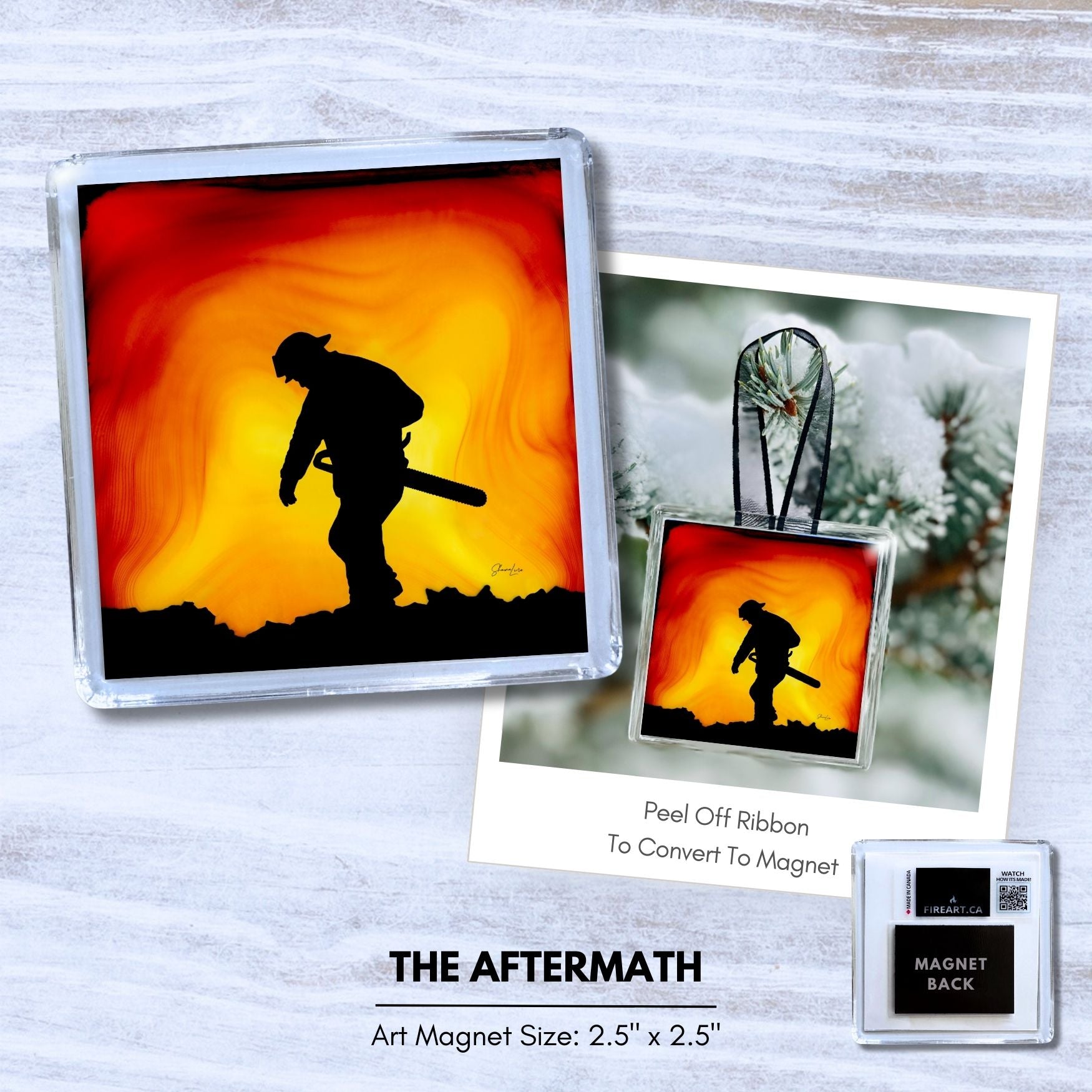 Firefighter: 2-In-1 Ornament/Magnets