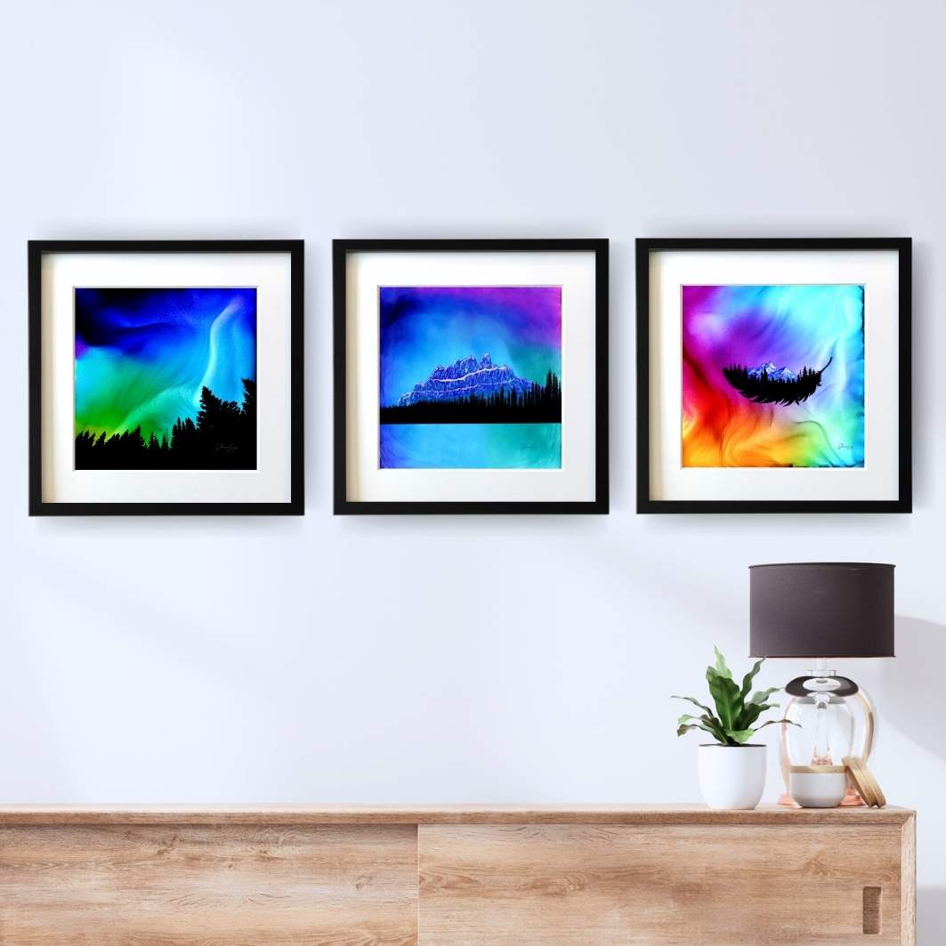 The Enchanted Castle - Banff National Park - Fire Art Print