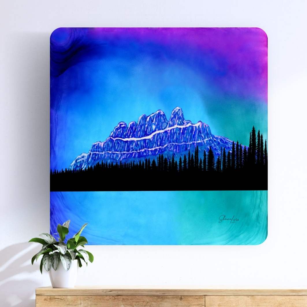 The Enchanted Castle - Banff National Park - Fire Art Print