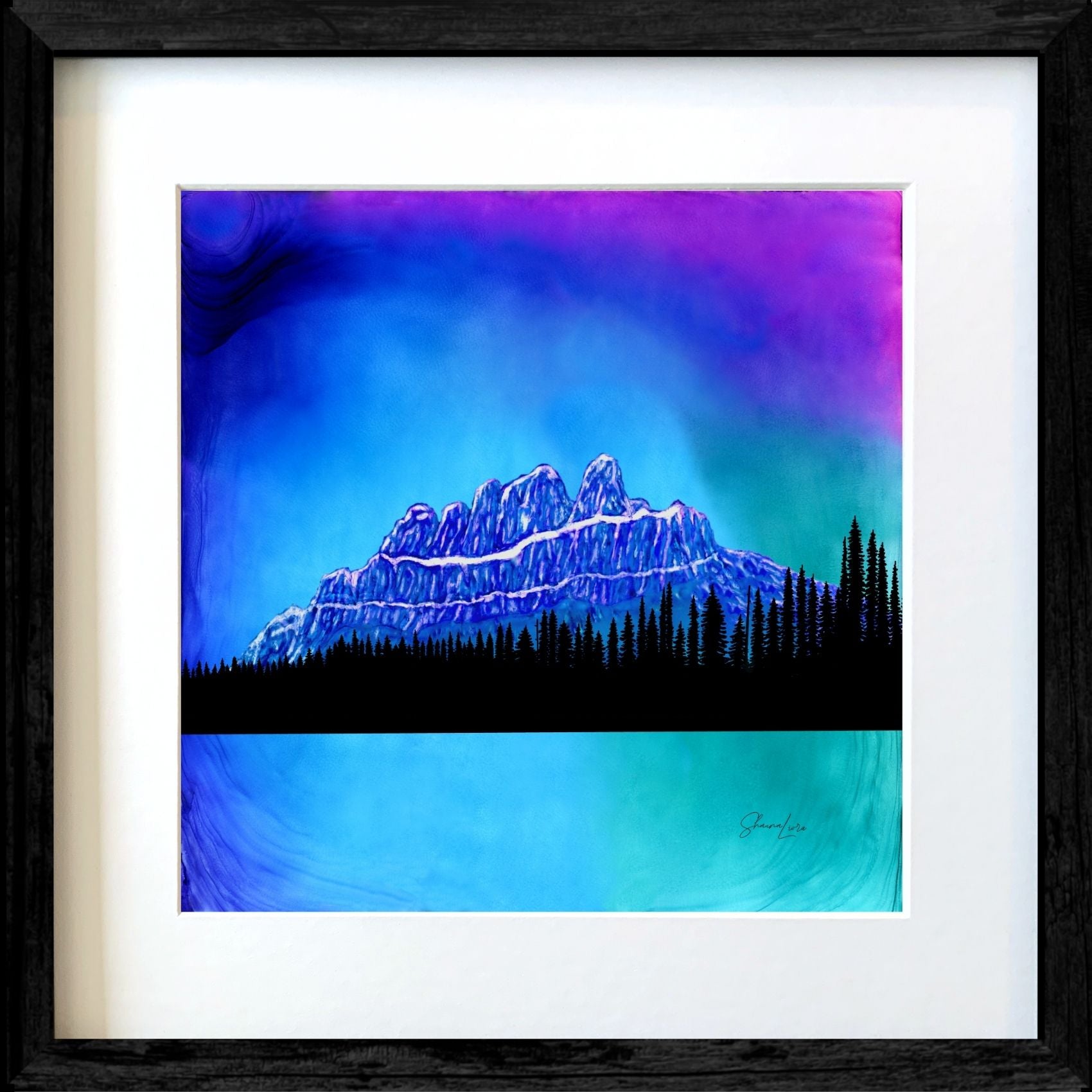 The Enchanted Castle - Banff National Park - Fire Made Art Print
