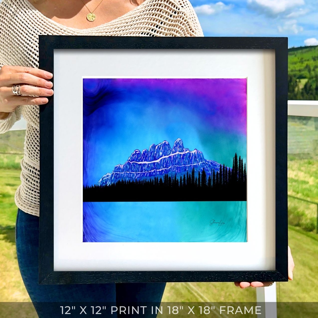 The Enchanted Castle - Banff National Park - Fire Art Print