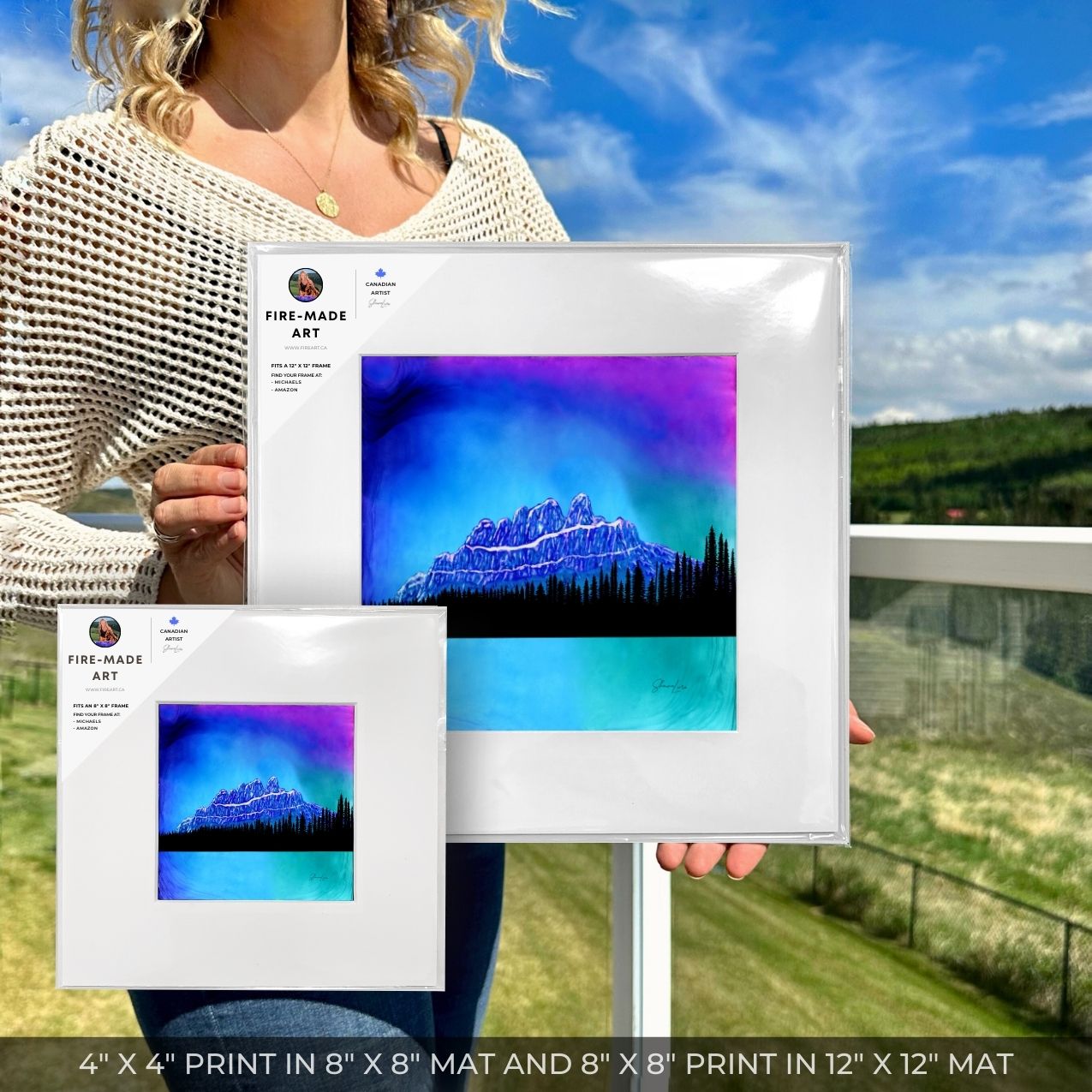 The Enchanted Castle - Banff National Park - Fire Art Print