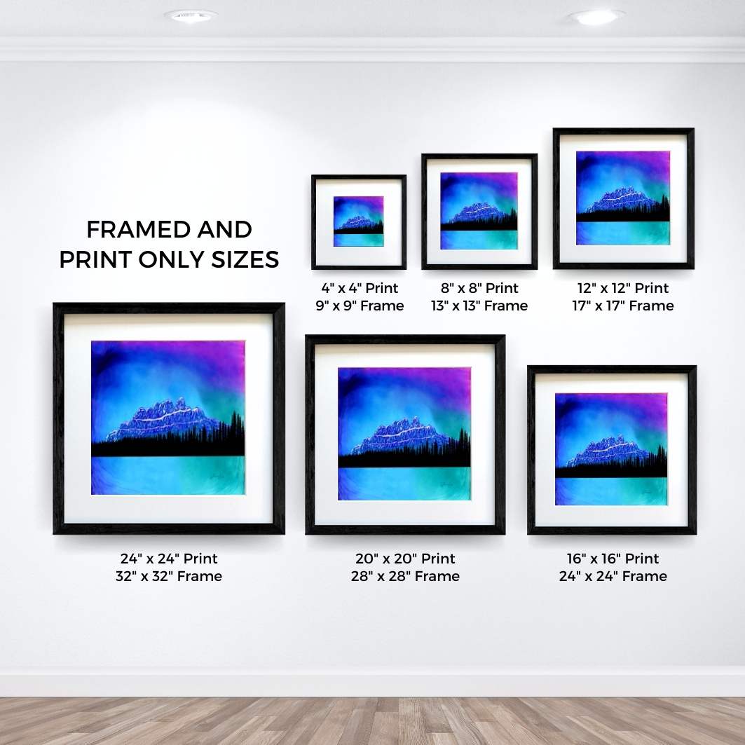 The Enchanted Castle - Banff National Park - Fire Art Print