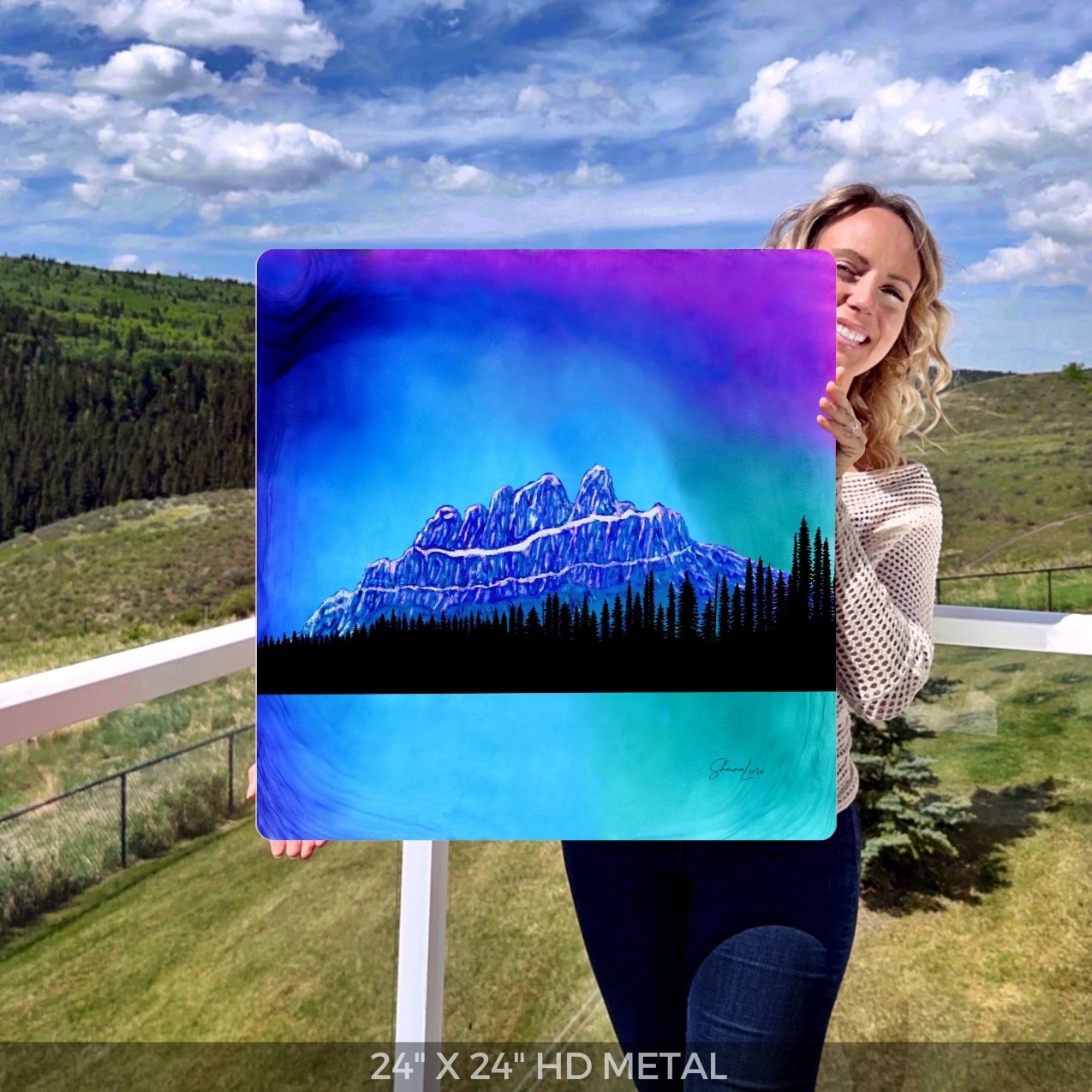 The Enchanted Castle - Banff National Park - Fire Art Print